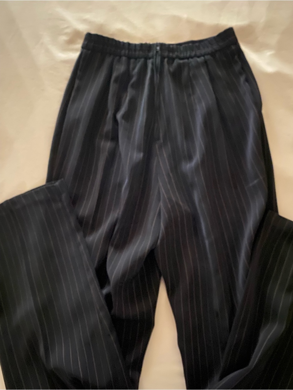 Banana Republic Black Pinstripe Trousers